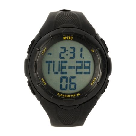 Laikrodis M-TAC TACTICAL WATCH su žingsniamačiu (Juodas)