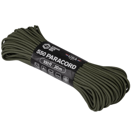 Virvė ATWOOD 550 Paracord 30m, žalia