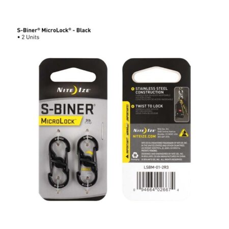 NITE-IZE karabinas S-BINER MICROLOCK (2vnt)