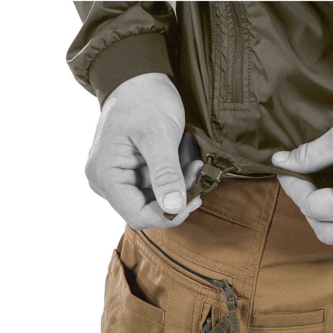 „UF PRO Storm Chaser Windbreaker“ lengva vėjui ir vandeniui atspari striukė su gobtuvu – unisex striukė aktyviam laisvalaikiui gamtoje ar mieste