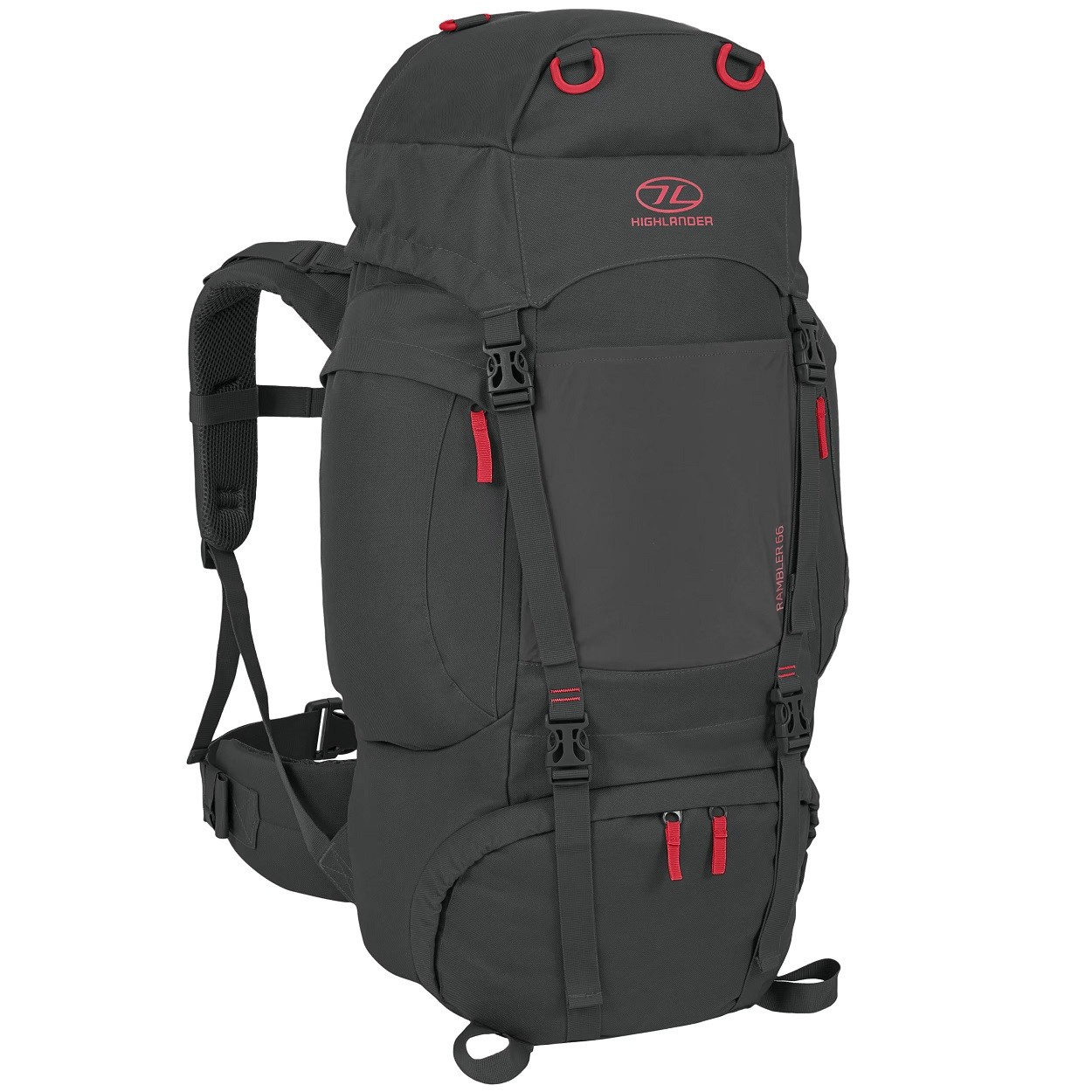 "Kuprinė Highlander Rambler 66 l Charcoal"