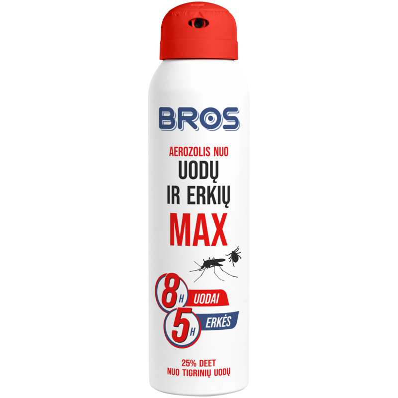 BROS aerozolis nuo uodų ir erkių MAX